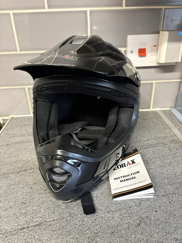 Zorax black full face off - full,